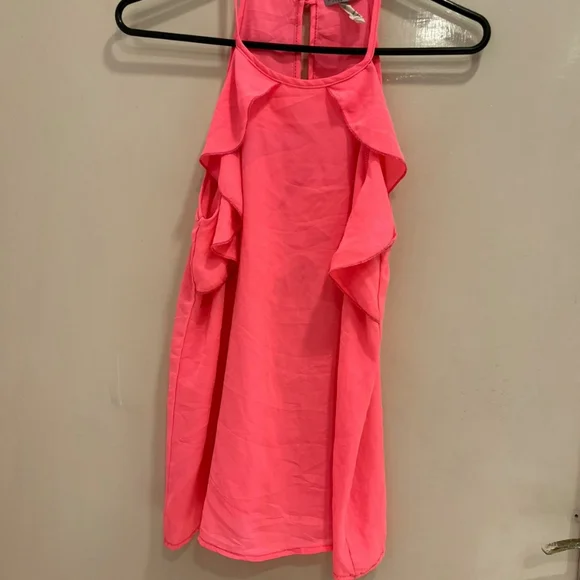 Neon pink halter neck top - Picture 8 of 15